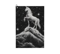 Oudrspo Unicorn Under The Starry Sky Multi-Functional Golf Towel | Absorbent Quick Drying 16x24in
