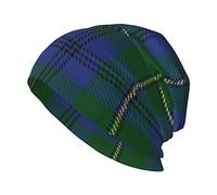 Oudrspo Unisex Beanie Hat Classic Clan Johnstone Johnston Tartan Plaid Warm Slouchy Knit Hat Headwear Gift for Adult