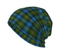 Oudrspo Unisex Beanie Hat Scottish Clan Guthrie Tartan Plaid Warm Slouchy Knit Hat Headwear Gift for Adult