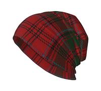 Oudrspo Unisex Beanie Hat Scottish Clan Guthrie Tartan Plaid Warm Slouchy Knit Hat Headwear Gift for Adult