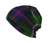 Oudrspo Unisex Beanie Hat Scottish Clan MacDowall Tartan Plaid Warm Slouchy Knit Hat Headwear Gift for Adult