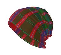 Oudrspo Unisex Beanie Hat Scottish Clan MacKellar Tartan Plaid Warm Slouchy Knit Hat Headwear Gift for Adult