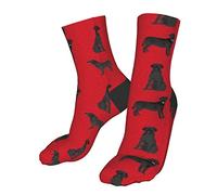 Oudrspo Unisex Socks Black Labrador Coordinate Pet Dog Breed Labradors Men's Athletic Ankle Socks Cushion Running Socks Cotton Socks Crew Socks