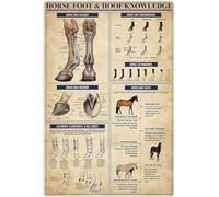 Oudrspo Vintage Crochet Knowledge Crochet Ultimate Cheat Sheet Poster Metal Aluminium Tin Sign 8x6 Inch Wall Decor