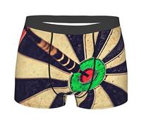 Oudrspo Vintage Hitting Target Dart Men's Boxer Briefs Breathable Stretch Underwear Shorts Black