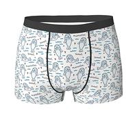 Oudrspo Walrus Animal Ocean Pattern Men's Underwear Boxer Briefs With Elastic Waistband for Men Teens