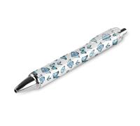 Oudrspo Watercolor Blue Butterflies Black Pens Ballpoint Pen Ball Point Pen Smooth Writing Gel Pens Retractable 0.5 Fine Point for School Office Watercolor Blue Butterflies Pattern 2 PCS