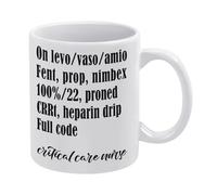 Oudrspo White 3 IcuGifts,Thank You Appreciation Gifts for ICU Nurse,Critical CareNurses Week Birthday Christmas Holiday Cocoa Mug Gifts,Graduation Gifts for Nursing Students Desk Decor 11 Oz