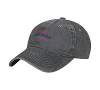 Oudrspo World's Best Dad Funny Father's Day Hat Adjustable Men Women Unisex Baseball Cap Washed Cotton Denim Deep Heather