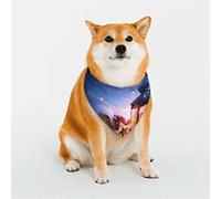 OudrspoOn Snow with Christmas Dog Bandanas,Triangle Reversible Pet Scarf for Boy and Girl,Bandana for Small Medium Large and Extra Large Dogs Medium