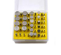 Oudtinz 50pcs Diamond Coated Grinding Head Grinding Burrs Set for Dremel Rotary Tool