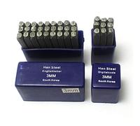 Oudtinz Number and Letter Stamp Set (36 Piece Punch Set/A-Z & 0-9) Industrial Grade Hardened Carbon Steel Metal - 1/8" (3mm) Characters - Perfect for Imprinting Metal, Wood, Plastic, Leather, More!