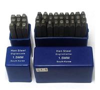 Oudtinz Number and Letter Stamp Set (36 Piece Punch Set/A-Z & 0-9) Industrial Grade Hardened Carbon Steel Metal - 1/16" (1.5mm) Characters - Perfect for Imprinting Metal, Wood, Plastic, Leather, More!