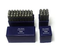 Oudtinz Number and Letter Stamp Set (36 Piece Punch Set/A-Z & 0-9) Industrial Grade Hardened Carbon Steel Metal - 5/32" (4mm) Characters - Perfect for Imprinting Metal, Wood, Plastic, Leather, More!