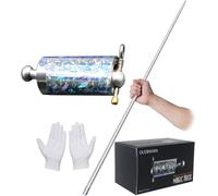OUERMAMA Silver Metal Appearing Cane with Video Tutorial - Magician Stage Magic Trick