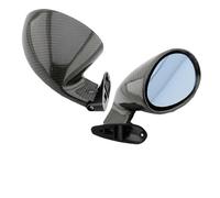 OueTyra [Replacement] Carbon Fiber Universal Classic Retro Door Wing Side Mirror Rearview Mirror for California for Style Car Accessories