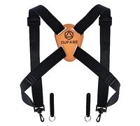 OUFABE Binocular Harness Strap, X-shaped Adjustable and Deluxe Bino Chest Straps for Hunting, Fits for Carrying Binocular, Cameras, Rangefinders and More