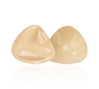 oufali Push Up Sticky Inserts Double-Sided Adhesive Ultra Boost Padding Inserts for Bikini Swimsuit Sports Strapless Bra Pads, Beige, A