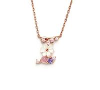 OUFANKADI Initial Necklace for Women, Rose Gold Necklace for Mum, Womens Letter Necklace, Jewellery Friendship Necklace, Personalised Birthday Gift for Mother Daughter Grandmother Sister Auntie (I)