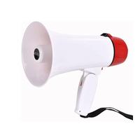 OUFEIJIA EUR 15W Portable Bullhorn with Siren & Control Panel for Outdoors, Police, Cheerleading & Teachers