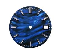 OUFEIJIA EUR 28.5mm NH35 Watch Dial, Green Luminous Snowflake Surface, SKX007 Retro Design Replacement Watch Making Kit(Blu)