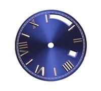 OUFEIJIA EUR 28.5mm Watch Dial Fits Seagull ST1644 Automatic Movement Scratch-Resistant Watch Making Kit(Donker Blauw)