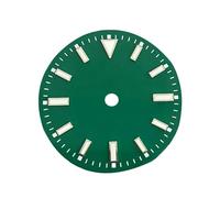 OUFEIJIA EUR 29mm Green Luminous Watch Dial Fit for NH35 /ETA/2836/8215 /2813 Movement, Colorful Faces Watch Making Kit(Grn)