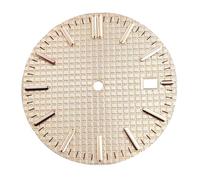 OUFEIJIA EUR 32mm Luminous Watch Dial for NH35A Movement, Rose Gold Modification Accessories Watch Making Kit(Rose Golden)