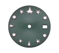 OUFEIJIA EUR Luminous Aircraft Dial for NH35/NH35a, 29mm Watch Face Plate, Daily Wear Accessory Watch Making Kit(Grn)