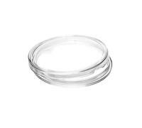 OUFEIJIA EUR PS Plastic 200 Pack 25mm Crystal Clear Round Coin Boxes