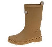 OUFEIJIA EUR Thick Sole Camping Boots Women's Mid-Calf Rain Waterproof Non-Slip Outdoor Wading with Drawstring Closure(KHAKI 1,5)