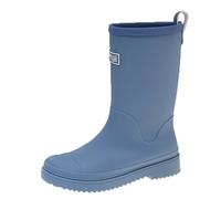 OUFEIJIA EUR Thick Sole Camping Boots Women's Mid-Calf Rain Waterproof Non-Slip Outdoor Wading with Drawstring Closure(BLUE 1,8)