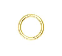 OUFER 16G 14K Solid Gold Hinged Clicker Segment Ring Lip Nose Hoop Helix Daith Tragus Septum Cartilage Earring 6MM