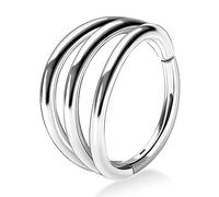 OUFER Body Piercing Helix Earrings 16G Cartilage Conch Piercing Helix Earring Hoop Hinged Segment Ring 316L Surgical Steel Septum Nose Ring Tragus Daith Earrings Piercing Jewellery