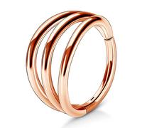 OUFER Body Piercing Helix Earrings 16G Cartilage Conch Piercing Helix Earring Hoop Hinged Segment Ring 316L Surgical Steel Septum Nose Ring Tragus Daith Earrings Piercing Jewellery