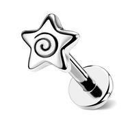 OUFER Body Piercing Labret Lip Stud Jewelry Internally Helix Tragus Earring