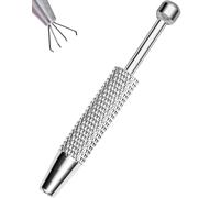 OUFER Piercing Ball Grabber Tool for Changing Piercing Jewelry, 316L Surgical Steel Internally Threaded Push Pin External Thread Assistant Body Piercing Kit for Ear Nose Lip Tool