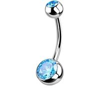 OUFER Titanium Belly Button Rings O-T-NR0027-BL12-IN