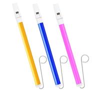 Ouffun 3PCS Sliding Whistle Musical Instruments Slide Whistle for Adults Sliding Whistles Party Favors for Games - Blue Yellow and Pink