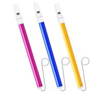 Ouffun 3PCS Sliding Whistle Musical Instruments Slide Whistle for Adults Sliding Whistles Party Favors for Games - Blue Yellow and Purple