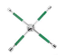 OUFGXZL 4 Way Wheel Lug Wrench, Lug Wrench Nut Removal Tool Chrome Vanadium Steel with Extended High Hardness for Tire Changes On The Road(20inch Green)