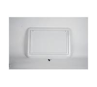 OUGEDRIVE Foldable Rv Tables, Campervan Outside Picnic Wall Mounted Flip-Down Table Kit for Campervan Motorhome Travel Trailer, Aluminum Lockable Foldable Camping Table (White)