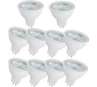 OUGEER MR16 LED Bulb 6W GU5.3 LED Light,60W MR16 Halogen Light Equivalent, Cool White 6000k MR16 LED Spotlight, 600 Lumen Non-dimmable AC220-240v (Pack of 10)