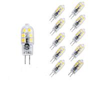 OUGEER Pack of 10 Energy Saving G4 2W LED Bulb,12 SMD 2835,Cool White 6000K, 200LM AC/DC 12V,LED Bulbs LED Lamps Lights