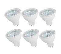 OUGEER Pack of 6 MR16 LED Light Bulbs 6W AC 220-240V LED GU5.3, Equivalent to 60W MR16 Halogen Bulb Cool White 6000K MR16 LED Spotlight GU5.3 600 Lumen Not Dimmable