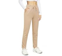 OUGES Womens Cotton Joggers Open Bottom Jogging Sweatpants Sports Trousers Tracksuit Bottoms Lounge Pants with Pocket