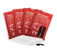 ougist Fire Blanket Large-4Pack-Fiberglass Reusable Fire Blankets Suppression for Home and Kitchen, Bedroom, Garage Caravan-Retardant Blankets (40"x40")