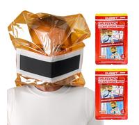 ougist Portable Emergency Fire Escape Smoke Hood, Full Face Mask, 1 Pack