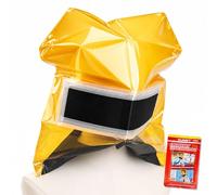 Ougist Portable Fire Escape Smoke Mask, Emergency Smoke Hood with Full Face Coverage, Clear View & Quick Pull-on Design for Home, Hotel, High-Rise Evacuation (1 Pack)