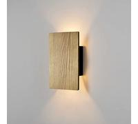 ouglres Wall Lights for Living Room with Switch,Nature Wood Wall Lamp in Modern Design,Vintage Led Wall Sconce Up and Down Indoor for Bedroom,Hallway,Hotel,Retro Night Lamp Warm White,8w,1pack